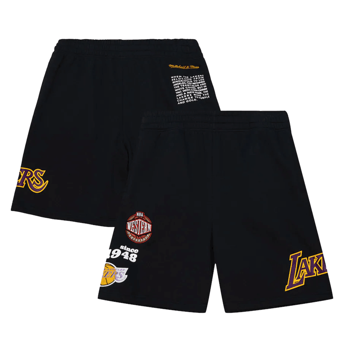 Men's Black Los Angeles Lakers Shorts 002
